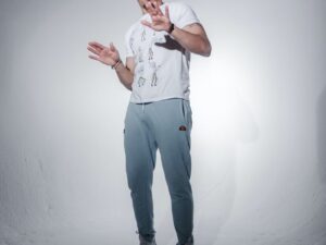Belenziaga Streetwear - Free size Trackpants (marble gray)