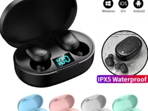 E6S Wireless Bluetooth Earphones TWS Bluetooth Headset Wireless Earbuds Noise Cancelling Earphones with Microphone Headphones